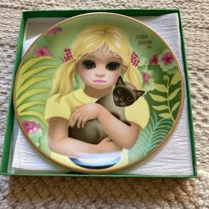 Margaret Keane “my kitty” Plate!